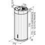 Вытяжка Faber Corinthia Isola Ev8+ Wh Matt/Ts A37 (110.0456.219): Тип воздухоочистителя Рециркуляция, Отвод