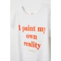 Футболка H&M 6145417 98-104 см молочная: Пол Девочка