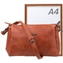 Женская сумка через плечо Amelie Galanti коричневая (A991339-red-br): Пол Женский