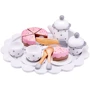 Игровой набор New Classic Toys для кофе/чая с тортом белый (10621)