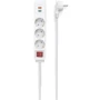 Мережевий фільтр Hama 3x Тип F 3x1.5мм кв, 16A USB-C/USB-A PD/QC 1.4 м білий (00133757)