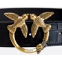 Женский ремень PINKO LOVE CROCO 2 H4 BELT PELLE ST. черный (1H213YA051Z99Q): Пол Женский