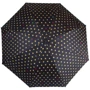 Зонт-трость женский полуавтомат HAPPY RAIN черный в горошек (U41086-1)
