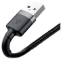 Кабель Baseus USB Cable to Lightning 2A 3m Gray/Black (CALKLF-RG1) фото 4