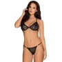 Комплект белья Obsessive Pantheria black S/M