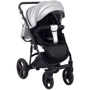 Коляска 2 в 1 Bair Crystal 100% кожа BC-31 серебро перламутр — черный (624452): Материал колес полиуретан