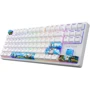 Клавиатура Hator Rockfall 2 Mecha TKL Authentic Edition Aurum Milky Way Silent USB Fighting Cats (HTK-532): Подключение проводное