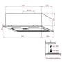 Вытяжка Weilor PBS 72650 GLASS WH 1250 LED Strip: Тип монтажа Встраиваемый