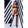 Эротический комплект Passion Exclusive PERDITA SET black XXL/XXXL