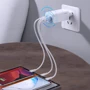 Зарядний пристрій Baseus Wall Charger GaN2 2xUSB-C+USB 65W White (CCGAN-B02) фото 9
