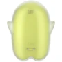 Вакуумный клиторальный стимулятор с вибрацией Satisfyer Glowing Ghost Yellow