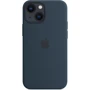 Чехол для iPhone Apple Silicone Case with MagSafe Abyss Blue (MM213) for iPhone 13 mini: Цвет синий