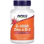 NOW Foods C-1000 Zinc & D-3 Комплекс із вітаміном С 1000 мг 100 капсул