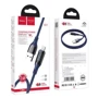 Кабель Hoco USB Cable to Lightning S51 Extreme 2.4A 1.2m Blue: Длина 1.2 м