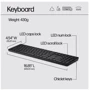 Клавиатура HP 450 Programmable WL Black (4R184AA): Тип клавиш механическо-мембранный