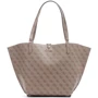 Женская сумка тоут Guess Alby Toggle Tote Ltl-Latte Logo светло-коричневая (HWSS7455230-LTL)