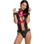 Эротический комплект Пленница NDS 5108-1 Black/Pink, S/M (16786)