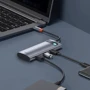 Адаптер Baseus Adapter USB-C to 2xUSB3.0+HDMI+USB-C+USB-C PD+ TF+SD Gray (WKWG020113) фото 7