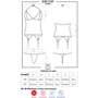 Эротический корсет с кружевом Obsessive 828-COR-1, S/M