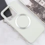 Чехол для телефонов TPU Case Bonbon Metal Style with MagSafe White for Xiaomi 13: Материал TPU (термополиуретан)
