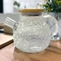Заварник-графин Stenson Bubbles с пружиной-ситом и бамбуковой крышкой 1 л (R92930): Объем, л 1