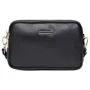 Жіноча сумка крос боді Borsa Leather чорна (K11906-black)