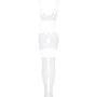 Бодистокинг Obsessive Bodystocking G330 white S/M/L