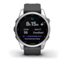 Смарт-часы Garmin Fenix 7S Silver with Graphite Band (010-02539-01): Цвет ремешка графитовый
