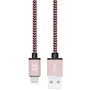 Кабель XtremeMac USB Cable to Lightning Nylon 1.2m Rose Gold (XCL-PRC-33): Тип USB Cable - Lightning
