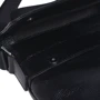 Чоловіча сумка планшет Borsa Leather чорна (K13822-black): Фактура матова, Зерниста