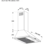 Вытяжка Pyramida ACH 60 PB (800) WH: Материал корпуса крашенный металл