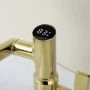 Смеситель для раковины Lefton Single-Hole Rotatable Faucet with Temperature Display-BF2204 Polished Gold фото 12