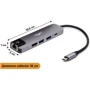 Адаптер Frime Adapter USB-C to 2xUSB3.0+PD+HDMI+RJ45 Space Grey (FH-5in1.311HL): Интерфейс подключения USB-C