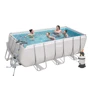 Каркасний басейн Bestway 56457, 412х201х122 см, 3 028 л/год (пісочний), з дозатором і сходами фото 1