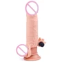 Насадка с вибрацией LoveToy Pleasure X-Tender Vibrating Penis Sleeve Flesh Add 2", Flesh