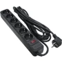 Сетевой фильтр Patron 5.0 m 3 x 1 mm2 (SP-1065) 6 розеток BLACK (EXT-PN-SP-1065)