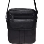 Мужская сумка планшет Borsa Leather черная (K18154-black)