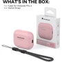 Чехол для наушников AhaStyle Silicone Case with strap Pink (X003E43NGX) for Apple AirPods Pro 2 фото 6