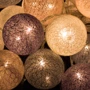 Гирлянда на батарейках Springos Cotton Balls 6 м 30 LED CL0061 Warm White: Тип Хлопковые шарики