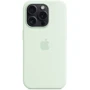 Чехол для iPhone Apple Silicone Case with MagSafe Soft Mint (MWNL3) for iPhone 15 Pro: Тип чехла накладка на заднюю часть