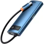 Адаптер Baseus Adapter USB-C to 3xUSB3.0+HDMI+RJ45+USB-C Blue (WKWG000003)