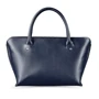 Женская сумка тоут Midi BlankNote темно-синяя (BN-BAG-24-navy-blue): Материал Натуральная кожа