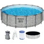 Бассейн Bestway каркасный круглый 488-122 см (5619E) (фильтр-насос, лестница, крышка)