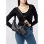 Женская сумка хобо Sambag HOBO S черная (53100001): Тип ручки Длинная ручка