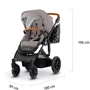 Универсальная коляска 2 в 1 Kinderkraft Prime Beige + MommyBag (KKWPRIMBEG20000) фото 11