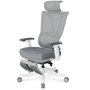 Крісло Mealux S6 Air Fabric Grey White (HF-S6 F/GW): Матеріал оббивки Тканина, З сіткою