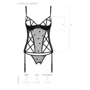 Эротический комплект Passion LOVELIA CORSET black XXL/XXXL