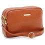 Женская сумка через плечо Borsa Leather коричневая (K11906br-brown)
