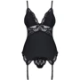 Эротический корсет с подвязками Obsessive 810-COR-1, S/M