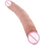 Двойной фаллоимитатор King Cock 12" Slim Double Dildo, 30x3.3 см, телесный